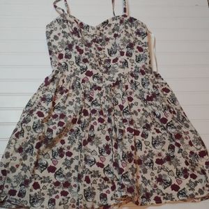 Hellbunny Poison Love Floral Dress w/POCKETS!